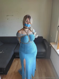 The cute ice queen elsa got tied up amp left behind helpless