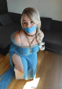 The cute ice queen elsa got tied up amp left behind helpless part 4