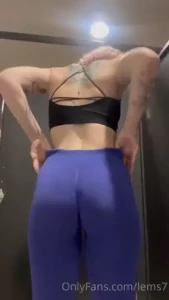 Quickie in the gym bathroom