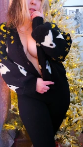 I got a little naughty in front of the christmas tree do you think part 1