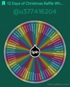 Congrats to my 12 days of christmas raffle winners 3rd prize 5 custom