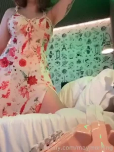 Kiss me goodnight nightgown pajama playing touching maymorning natural