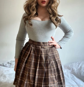 Hi mr professor am i to your taste today student skirt boobs pale