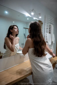 Time to freshen up but first should i drop this towel