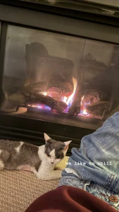 I lt 3 being cozy by the fireplace after a long day at school part 2