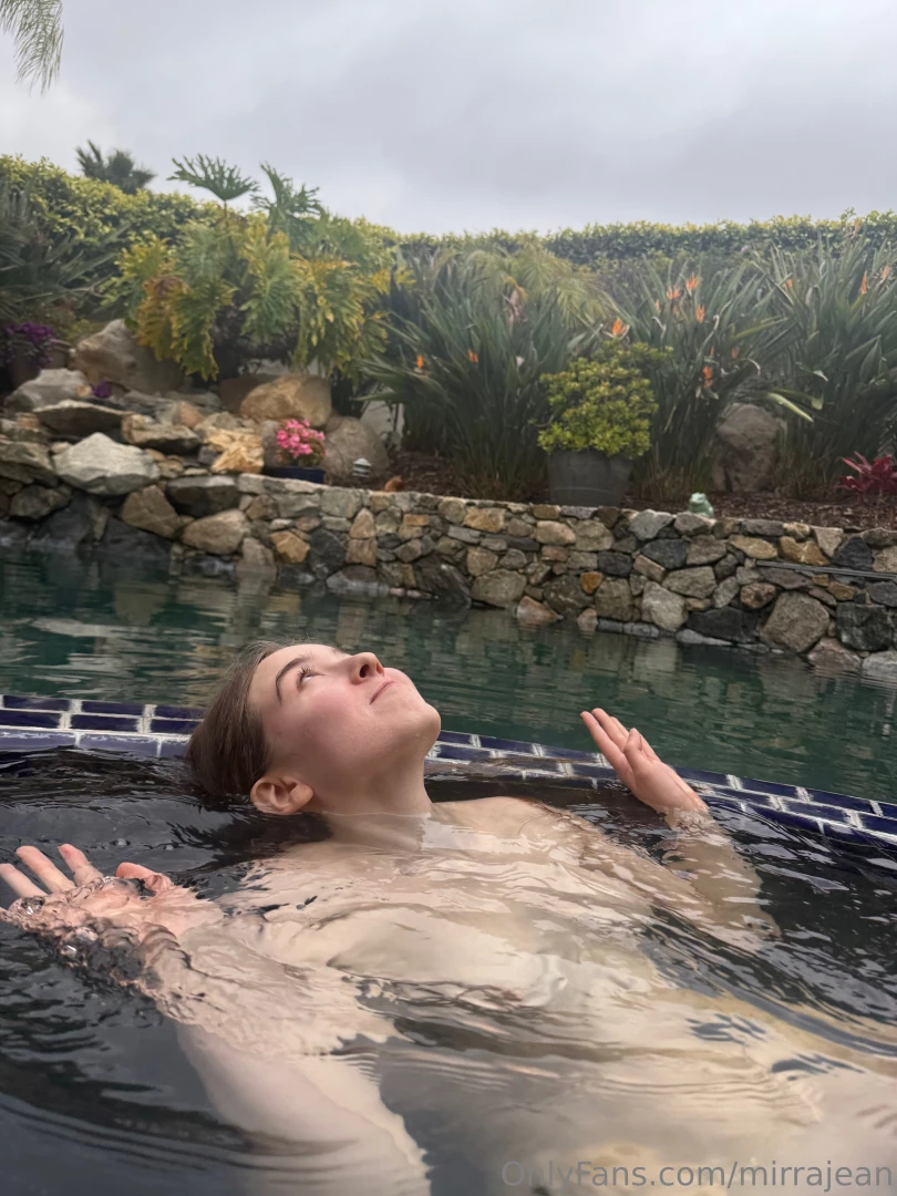 Being silly topless in a hottub but somehow my nipples are still hard 