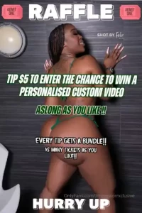 Brand new custom raffle i know u wanna win a custom from me