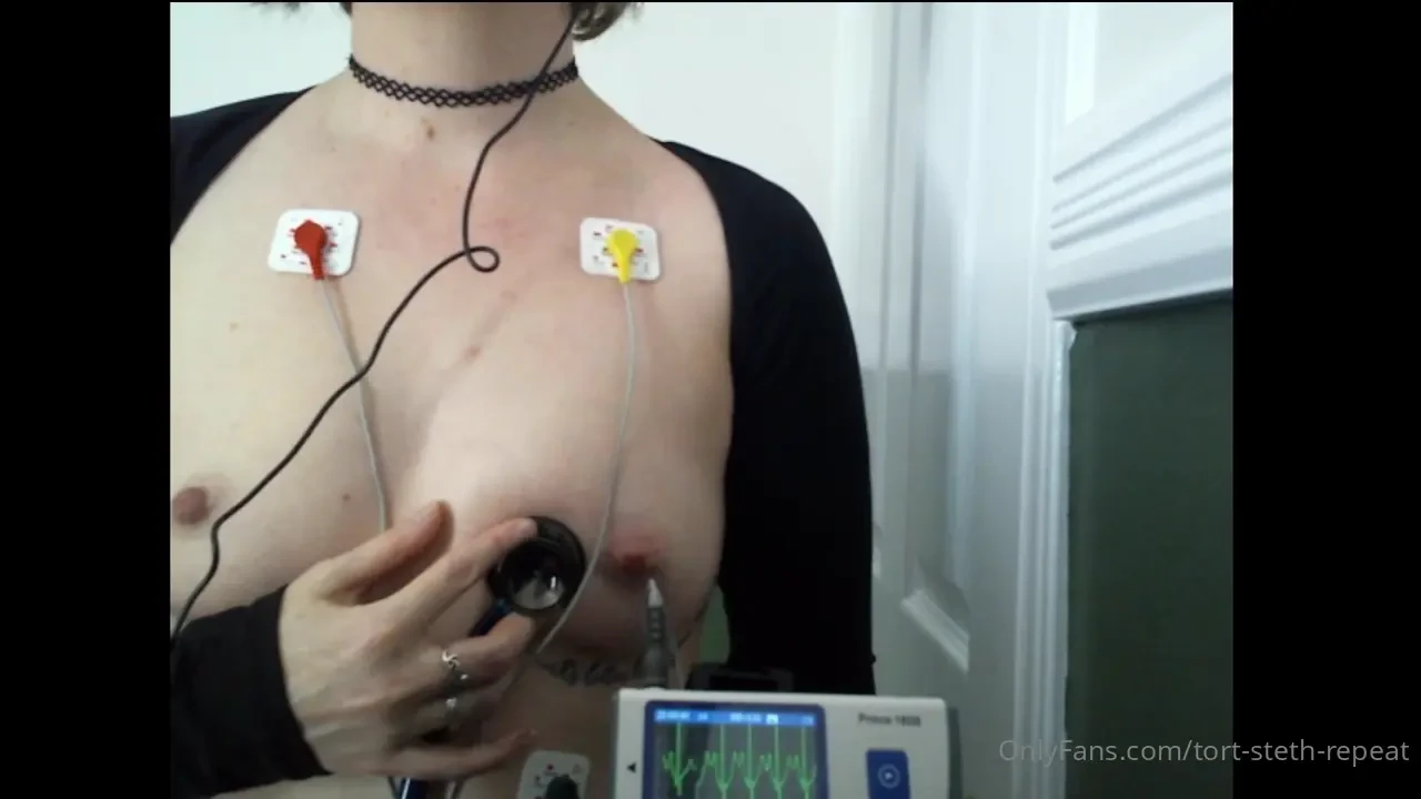 My fast exercise heartbeat on steth and ekg i love watching and 