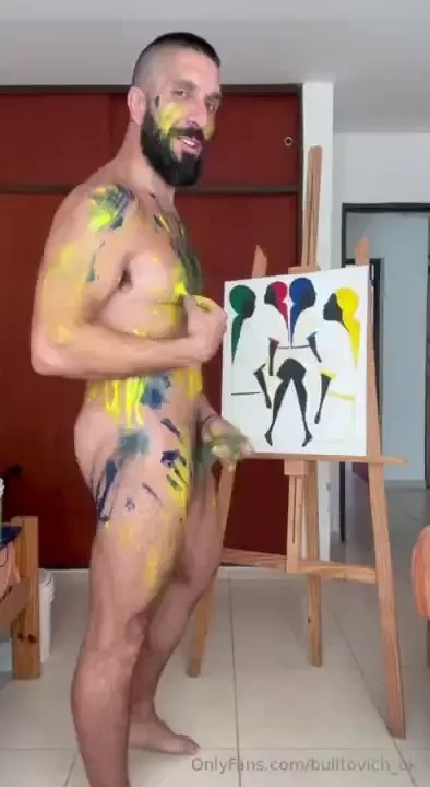 Painter and alpha male pintor y macho alfa onlyfans com bulltovich_ok 