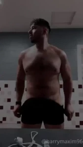 Such a sweaty mess watch me get undressed in the locker room and part 1