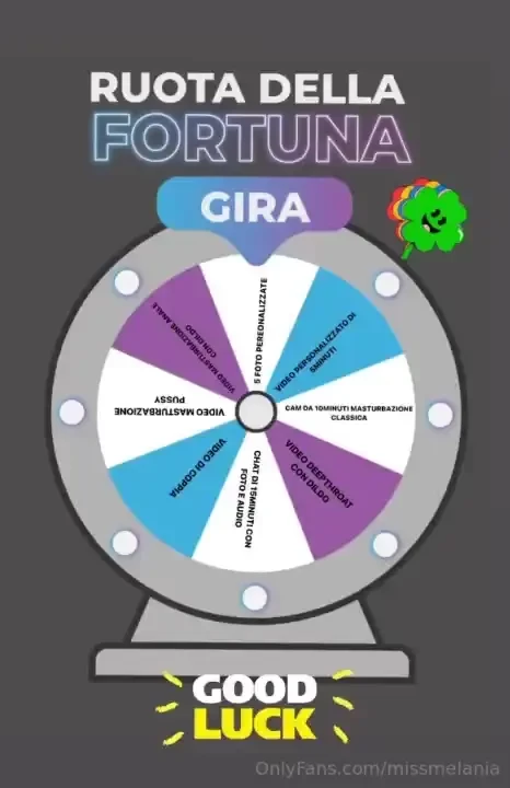 Super premio ho realizzato questo gioco per voi gira la ruota e scopri 