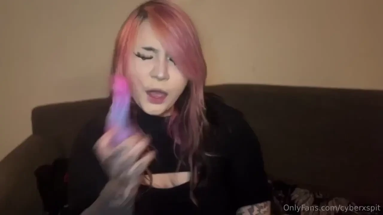 Just a lil video of me gagging on dildo getting slapped around by 