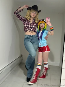 Applejack and rainbow dash d sorry for my absence i havent had a part 9