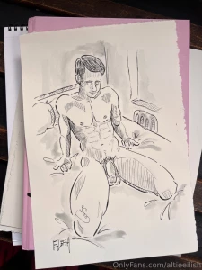 Yesterday i posed for the brilliant artist eric lesh and kept going in part 2