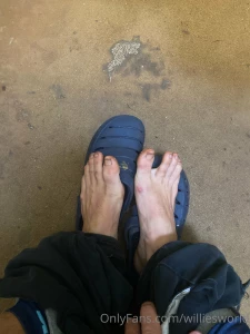 My feet are dirty