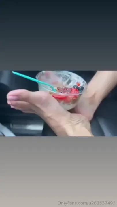 Who loves my after yoga snack with ummmm some sweaty feeties on the part 1 