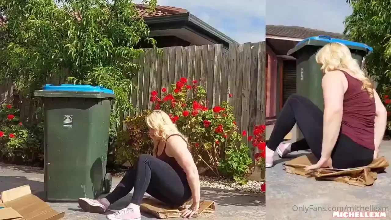 Stomping cardboard boxes flat for recycling 5 59 mins part 1 