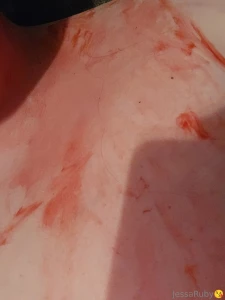Things are going down red dye