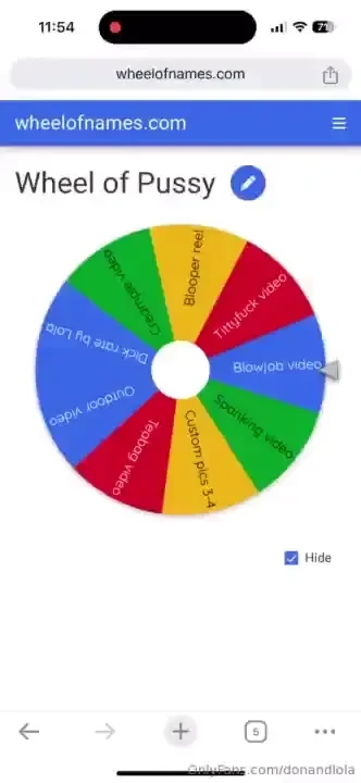 But one spin in the wheel of pussy and get a second spin for free that 