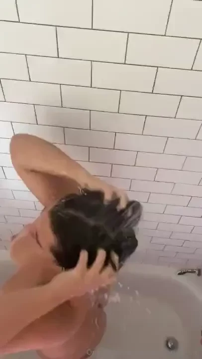 No one tell lola i snuck up on her in the shower to take a video for 