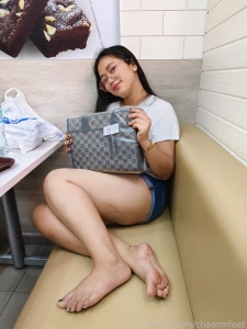 Feet pics in donut shop yes feet soles asianfeet asiansoles part 3