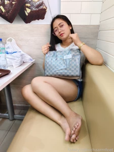 Feet pics in donut shop yes feet soles asianfeet asiansoles part 2