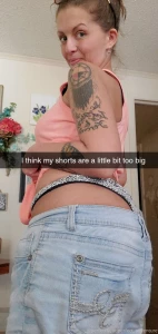 Went out to go mow and i think my shorts might be a little bit too big