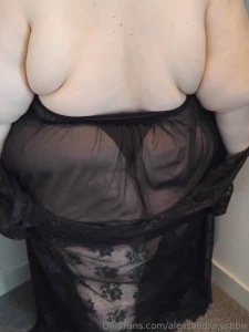 Black lingerie backrolls and a fat ass perfect combination