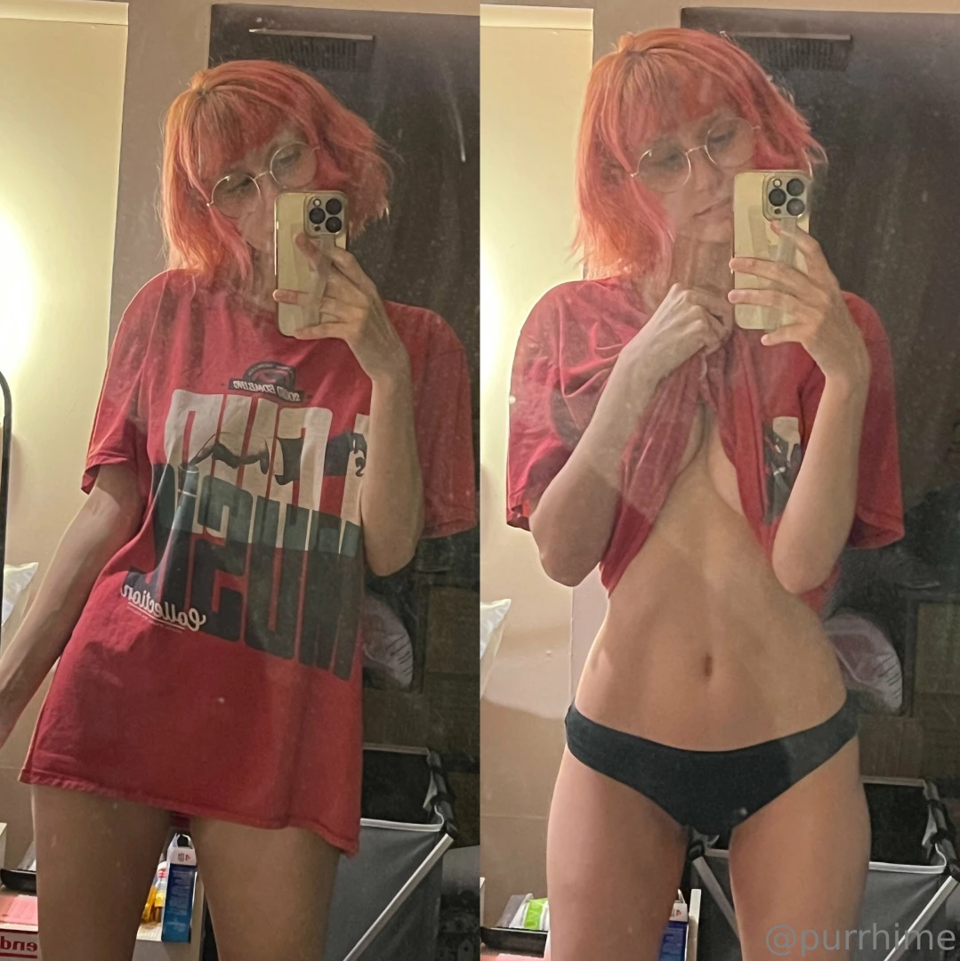 Cut my hair- do you like it also i have since cleaned this mirror 