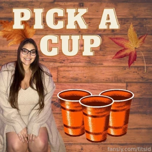 Wanna play a game pick a cup any cup a b c something different in