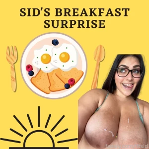 Every morning for the rest of the month cum get your breakfast sunny