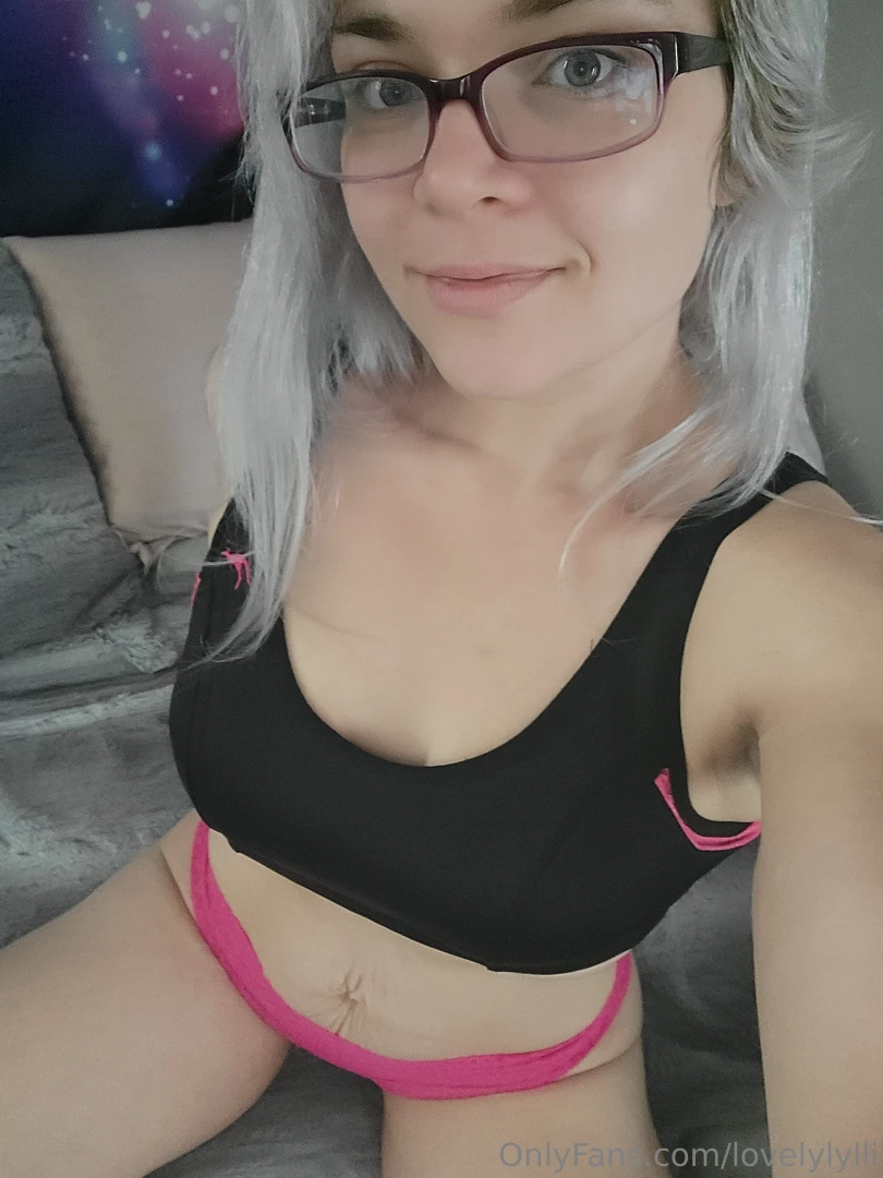 Another few in my sports bra and pink panties part 1 