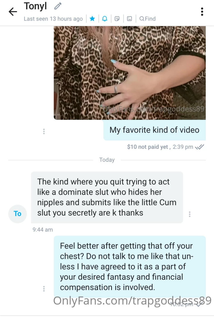 Shame post just a reminder that it is no way ok to talk to me or any 