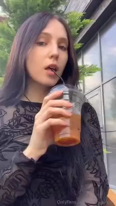 Come get a sip its quite tasty can you guess what i am drinking 