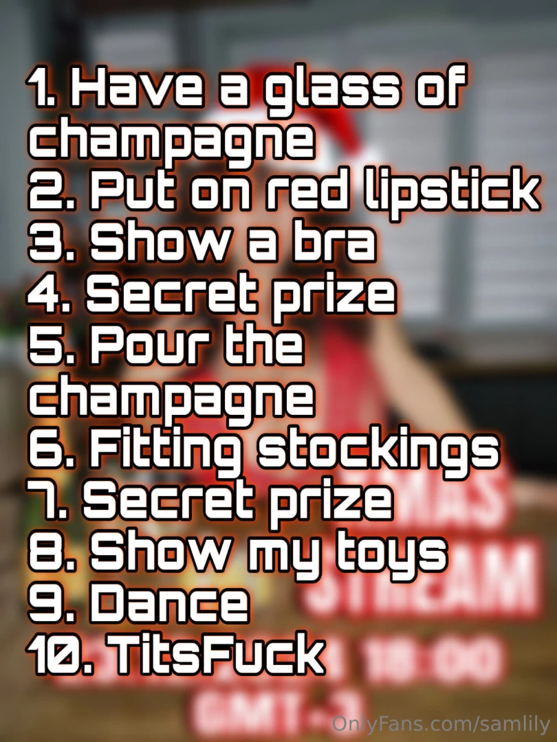 Christmas live-stream is coming very soon on my vip page nbsp https 