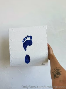 Foot art for sale on my etsy one of a kind acrylic paint foot prints part 4