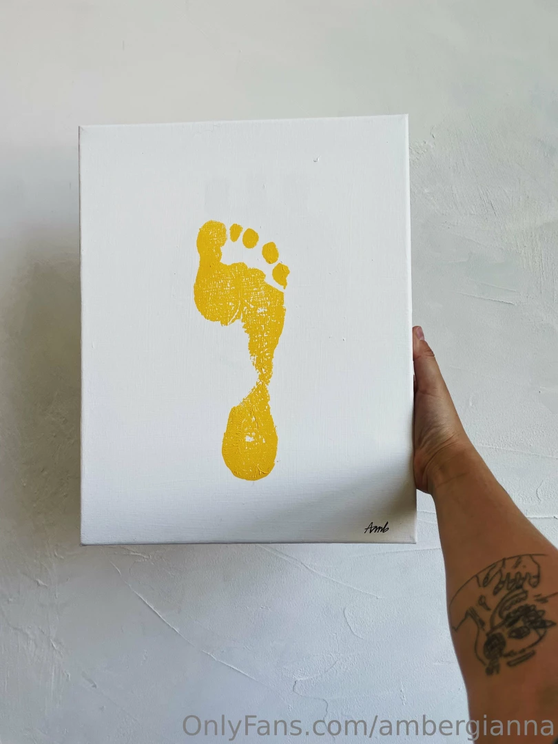 Foot art for sale on my etsy one of a kind acrylic paint foot prints 