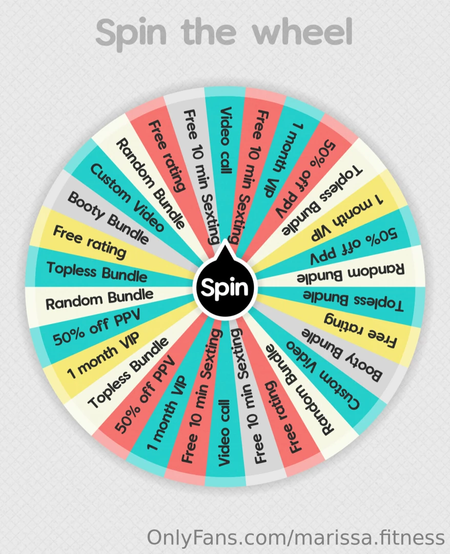 Spin the wheel tip 10 for one spin tip 16 for two spins tip 25 for part 1 