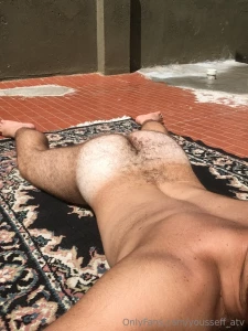 I love sunbathing naked in my backyard