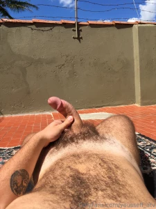 I love sunbathing naked in my backyard part 1