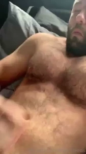 Big load over my chest and abs