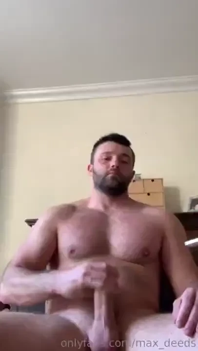 Wanking my thick cock to a messy completion 