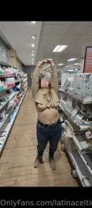 Just a little stretch in the shops who wants to see us fucking in the