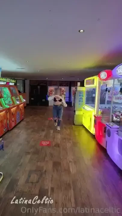 Having some fun in the arcade 