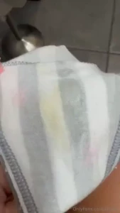 A little creamy after playing in the work bathroom what would you do