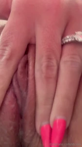 Just a little wet are you going to slide into my married milf pussy