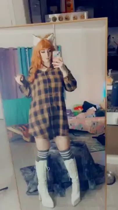 Friendly fox in her big comfy flannel will you watch her fun strip part 2 