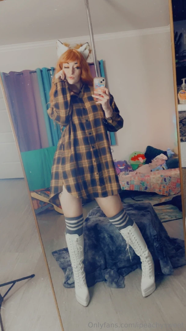 Friendly fox in her big comfy flannel will you watch her fun strip 