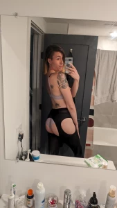 Got a new lingerie set these crotchless tights and i ve been enjoying part 1