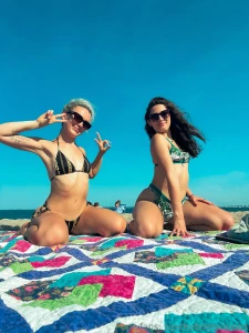 Beach day with my bb ashleyjolly